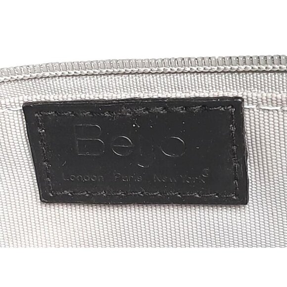 Bejo‎ Beige & Black Handbag With Silver Hardware & Multiple Compartments - Picture 4 of 7